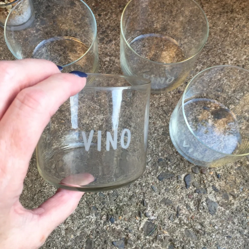 Crate&Barrel “vino” wine